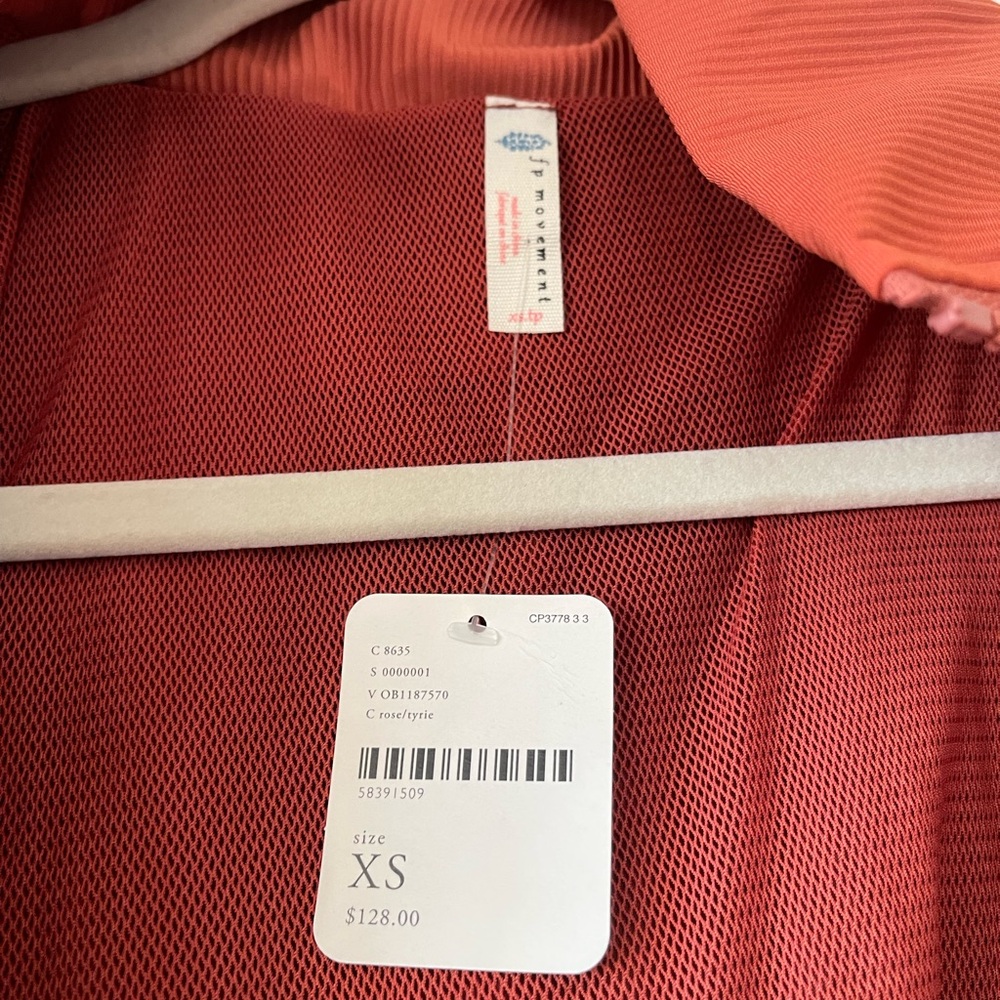 Womens Cropped Bomber Jacket - Rust - Picture 3 of 4